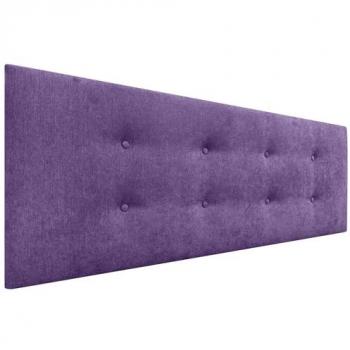 Cabecero Tapizado Aqualine de Polipiel o Tela con 2 Hileras de Botones - Lila (150x50cm, para camas 150/160)