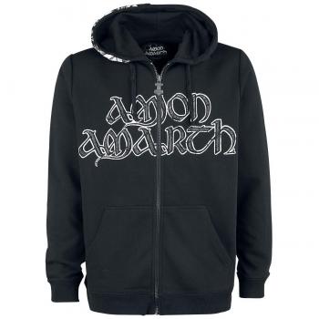 Amon Amarth Beardskulls Sudadera Capucha con Cremallera Negro M