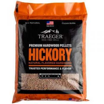 Pellets de Madera Hickory 9 kg para Barbacoa Traeger - 100% Natural y FSC