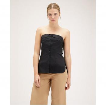 Top bustier con botones