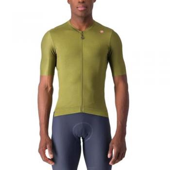 Maillot Castelli Espresso Manga Corta Verde Salvia XXL para Hombre, Ciclismo de Carretera y Grava