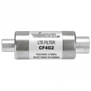 Filtro 4G/LTE con Conector IEC Macho y Hembra de Velleman