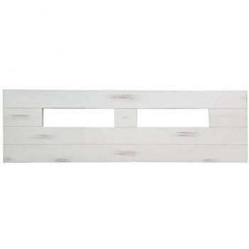 Cabecero Abierto SUECIA de Madera de Pino Blanco Vintage para Cama de 135, Artesanal y Fabricado en España - Muebles PEJECAR