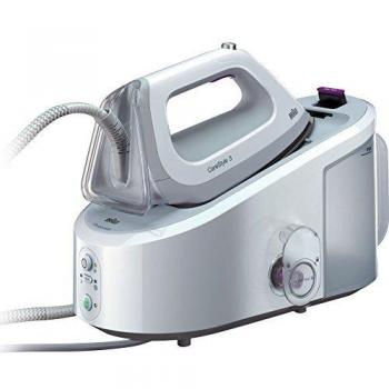 Braun IS3044WH Plancha de vapor, 2400 W, 6 bares de presión de vapor, potencia de vapor hasta 120 g/min, Blanco y Morado
