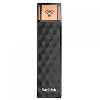 SanDisk SDWS4-064G-G46 Memoria USB + WiFi de 64 GB negro
