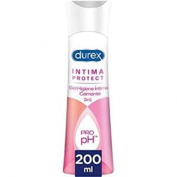 Durex Íntima Protect Gel Higiene Íntima Calmante 2In1, Fórmula Pro-Ph, Hipoalergénico Y Libre De Colorantes Artificiales - 200 ml