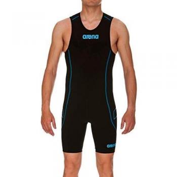 ARENA M Trisuit ST Rear Traje de baño, Hombre, Black/Turquoise, XS