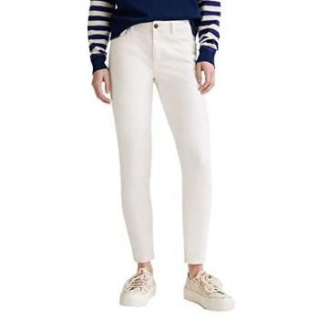 Desigual Women's Basic Core Slim-Fit 5-Pocket White Jeans