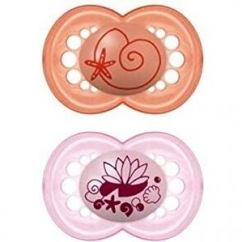 Mam Baby Original Silicone Soother 16+ Months Pink Pack of 2