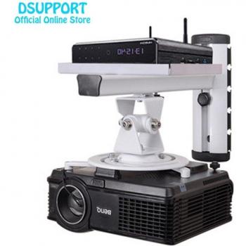 Soporte Universal Retráctil para Proyector de Aleación de Aluminio con Movimiento Completo y Rotación 360 Grados PR03-T