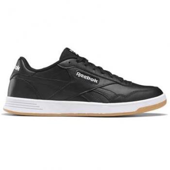 Zapatillas Reebok Court Advance Unisex Adulto, Color Negro/Blanco/Rubber Gum, Talla 45 EU