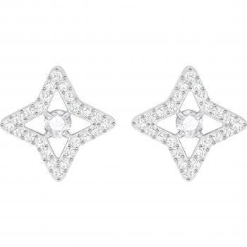 Pendientes de Cristal Swarovski Diseño Estrella Brillante 5364218 Plata