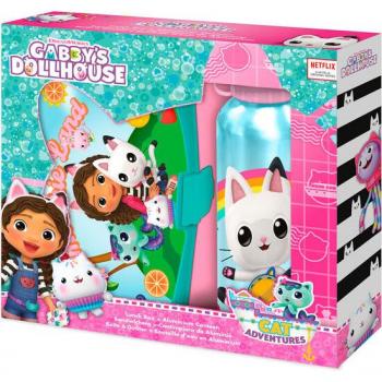 Sandwichera + Cantimplora Aluminio La Casa de Muñecas de Gabby 500ml - Kids Licensing