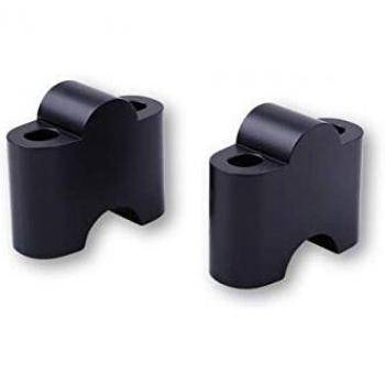 Conjunto de Pontets de Guidón LSL 25mm Altos, Negro