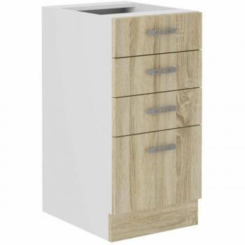 Mueble Auxiliar Bigbuy Home 40 x 48 x 82 cm Marrón Melamina 4 Cajones