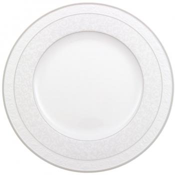 Villeroy & Boch Gray Pearl 1043922630 Plato llano, Porcelana, Gris