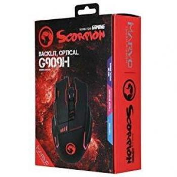 Scorpion G909H BK - Ratón Gaming, Color Negro