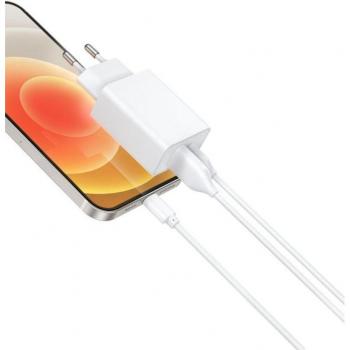 Cargador Rápido USB-C y USB-A 30W Veger VLS302U Blanco