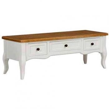 SengentoStyle Tv-meubel 100x35x35 cm hout wit