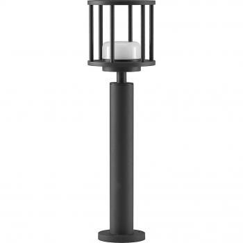 Bolardo luminoso Lucande Berenike, 60 cm, moderno, gris, hecho de aluminio, 1 llama GX53, ideal para iluminación de senderos y balizas