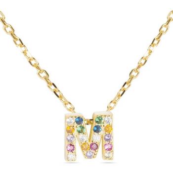 Collar Alphabet de plata de ley 925 con baño de oro
