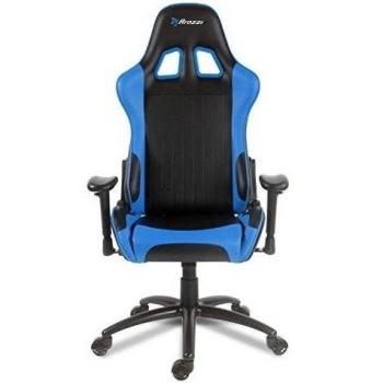 Arozzi Verona - Silla (Asiento duro, Respaldo duro, Negro, Azul, Negro, Azul, Negro, Metal)