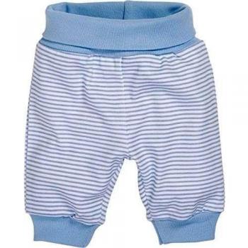 Schnizler Baby-Pumphose Interlock Striped Pantalones de Deporte Unisex bebé, White/Blue, 56 cm