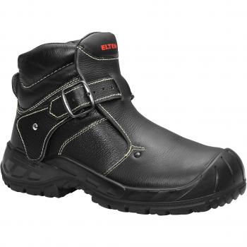 Botas de soldadura Carl talla 44 negro S3 SRC HI HRO EN ISO 20345 cuero Rindleder Elten
