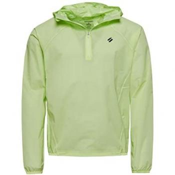 Superdry Chaqueta Run LW Waterproof Shell para Hombre, Color Lime Yellow, Talla XXL