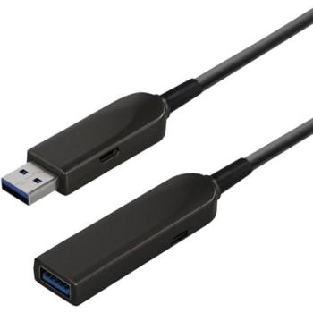Cable de fibra óptica USB 3.1 Gen 2 activo Maxtrack C506-15ML, 15 m, transferencia de datos ultrarrápida hasta 10 Gbps, compatible con USB 2.0