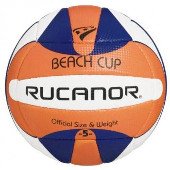 Rucanor Beach Rucanor - Vaso de volley playa y voleibol, tamaño 5, color naranja / azul / blanco
