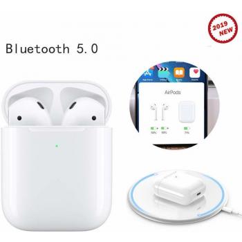 Auricular Bluetooth 5.0 Auricular Bluetooth Verdadero Deporte inalámbrico Auricular Bluetooth Estéreo inalámbrico Auriculares inalámbricos con Caja de Carga portátil Compatible con iOS Android