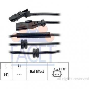 Sensor ABS FACET 21.0070 - Sensor de velocidad de rueda, compatible con vehículos, alta precisión, fácil instalación, fabricado con materiales duraderos y resistencia a condiciones extremas