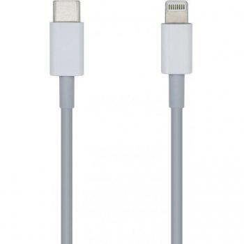Aisens A102-0441 Cable Lightning a USB Tipo-C Macho, 20cm, Blanco