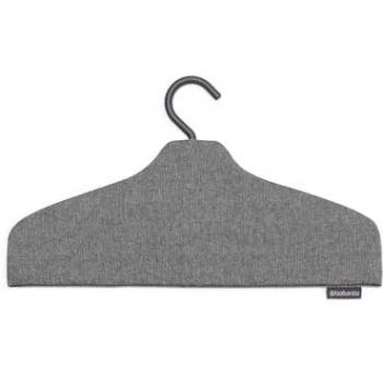 Percha para Planchado Vertical Brabantia - Superficie Sólida, Uso Doble Lado, Gancho Giratorio 360°, Color Negro Pimiento