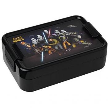 Star Wars - Caja para el Almuerzo Rebels, de plástico, en Color Negro, Ref. 30500050