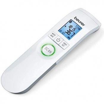 Beurer Ft95 Termómetro Digital Bluetooth sin Contacto;Termómetro de Precisión por Infrarrojos;para Adultos y Bebés;sin Mercurio;sin Cristal;para Medir Cuerpo;Ambiente;60 Mediciones;Blanco