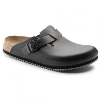 Birkenstock Boston SL Men's Black Narrow Fit Sandals Size 10 US