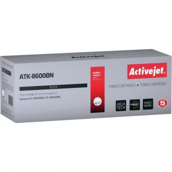 Cartucho de tóner Activejet ATK-8600BN Negro para impresoras Kyocera, reemplazo TK-8600K, 30000 páginas