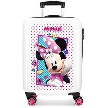 Disney Minnie Joy Maleta de cabina Multicolor 34x55x20 cms Rígida ABS Cierre combinación 34L 2,6Kgs 4 Ruedas Dobles Equipaje de Mano