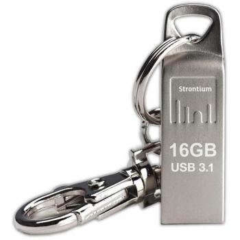 Strontium Nitro munición Silver 16 GB unidad Flash USB 3.1 Hasta 120 MB/s de lectura rendimiento – sr16gslammoy