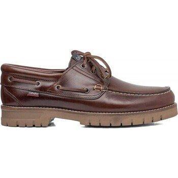 Náuticos Callaghan Freeport 12500 - Náuticos de hombre de piel marrón, cómodos y ligeros