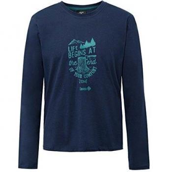 Izas Arosa Camiseta, Hombre, Azul Noche / Agua Marina, S
