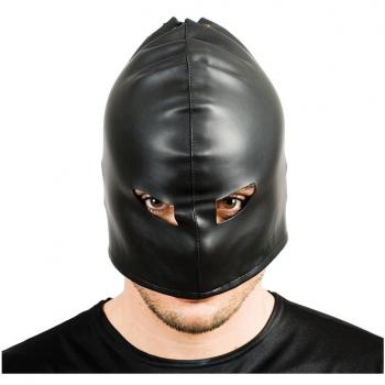 Máscara Sado Negra para Adultos - Complemento de Ropa con diseño ajustable, material transpirable y acabado brillante