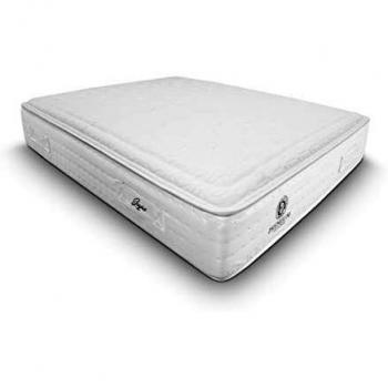 Duérmete Online Premium Colchón Leyre Muelles Ensacados + Visco | Firmeza y Adaptabilidad | Altura 30cm | Tejido Thermoclima, Viscoelástica, Blanco, 90 x 190
