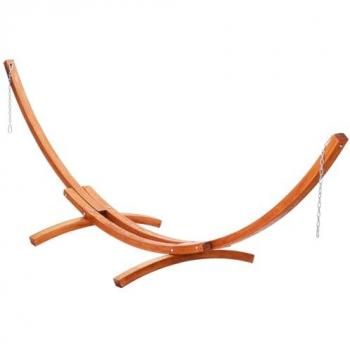 Vevor Adjustable Wooden Hammock Stand, 215 kg Capacity, Fits 2.8-3.9 m Hammocks, High-Strength Chains