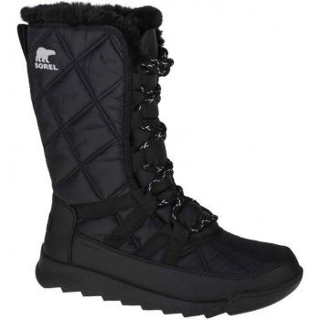 Sorel Whitney II Tall Lace Waterproof Women's Black Boots