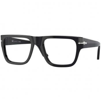 Persol PO3348V 95 Men's Eyeglasses Black Size 55 - Frame Only, Blue Light Block Available