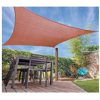Toldo Vela Cuadrado Color Arena 5x5m