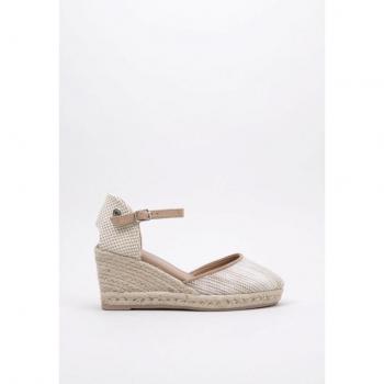 Zapatos de mujer Refresh 170693 Esparto con cuña en color marrón